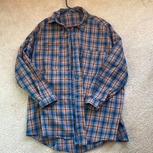 Boohoo oversized flannel